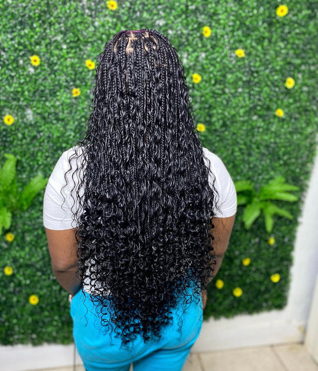 100% Virgin Human Hair for Bohemian Knotless, Fulani and Goddess Braid–  PureGlamTress